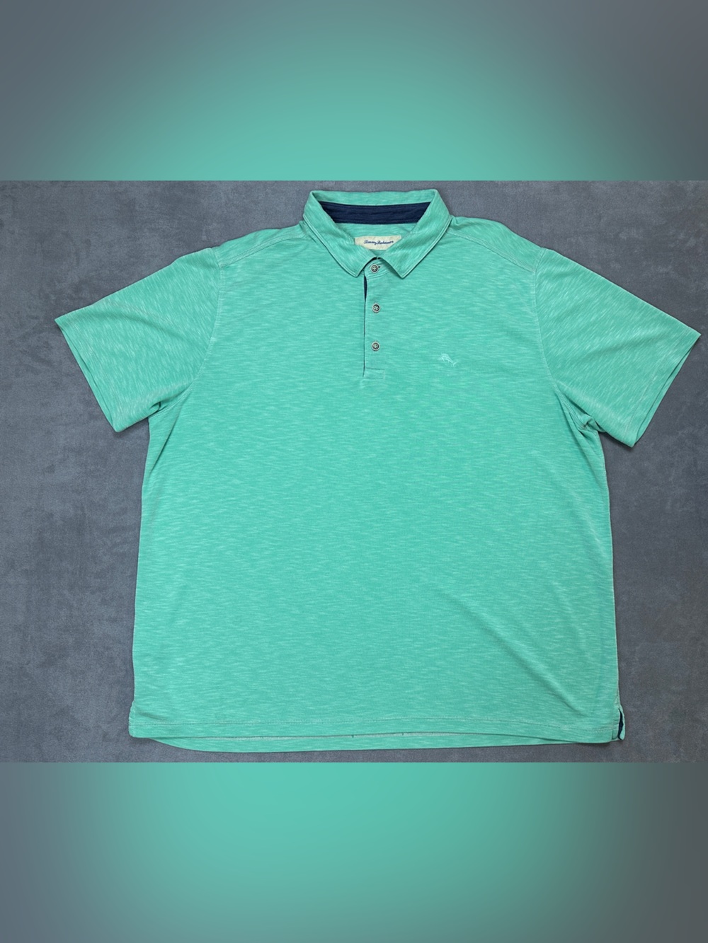 Tommy Bahama Green Heather Performance Polo XXL Tencel Blend